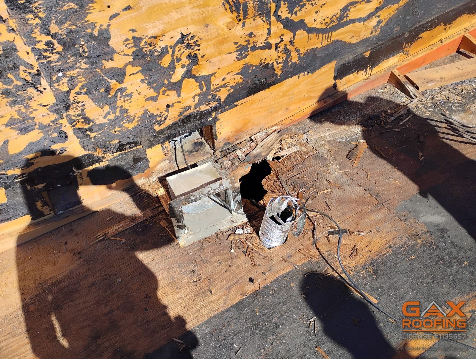 GAX Roofing commercial torchdown flat roof project in Redlands, CA