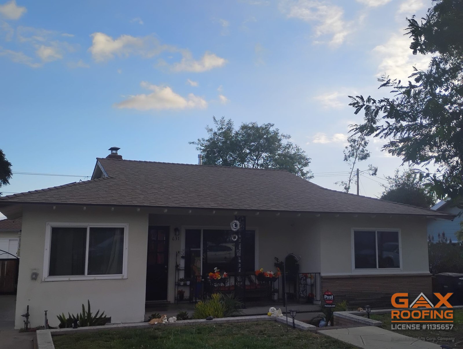 Owens Corning shingle roof replacement by GAX Roofing