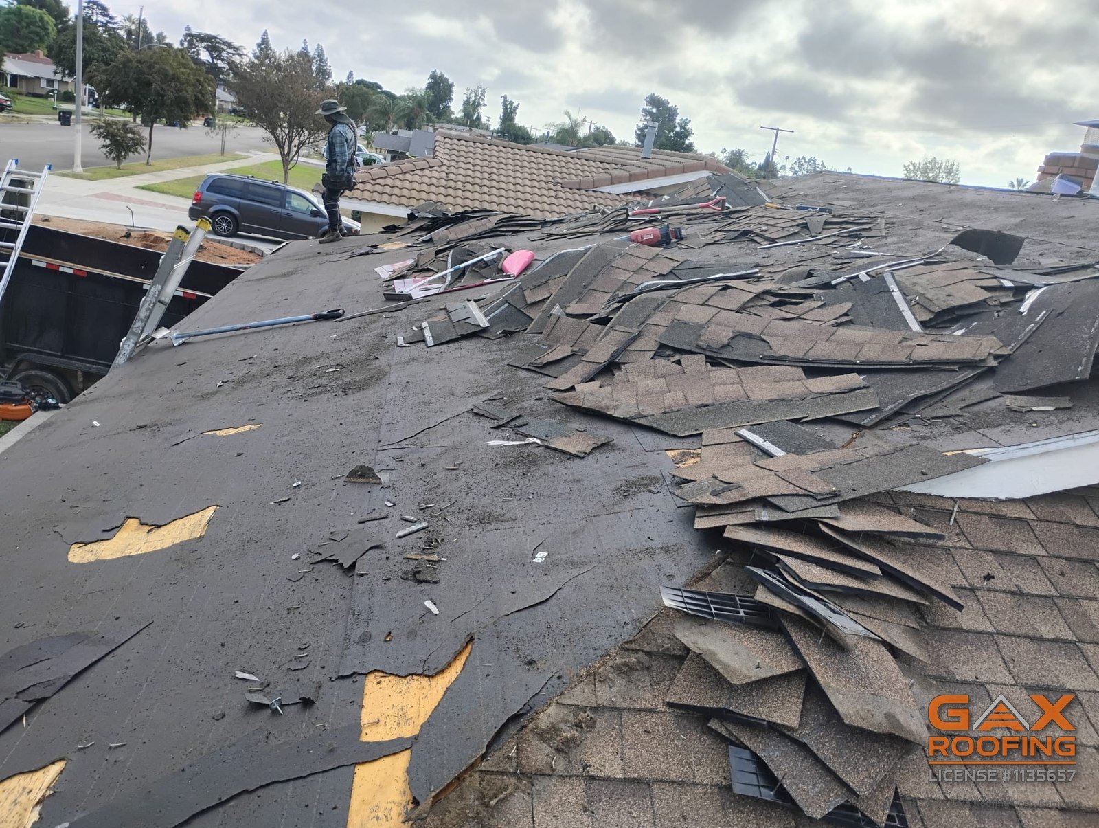 Owens Corning shingle roof replacement by GAX Roofing