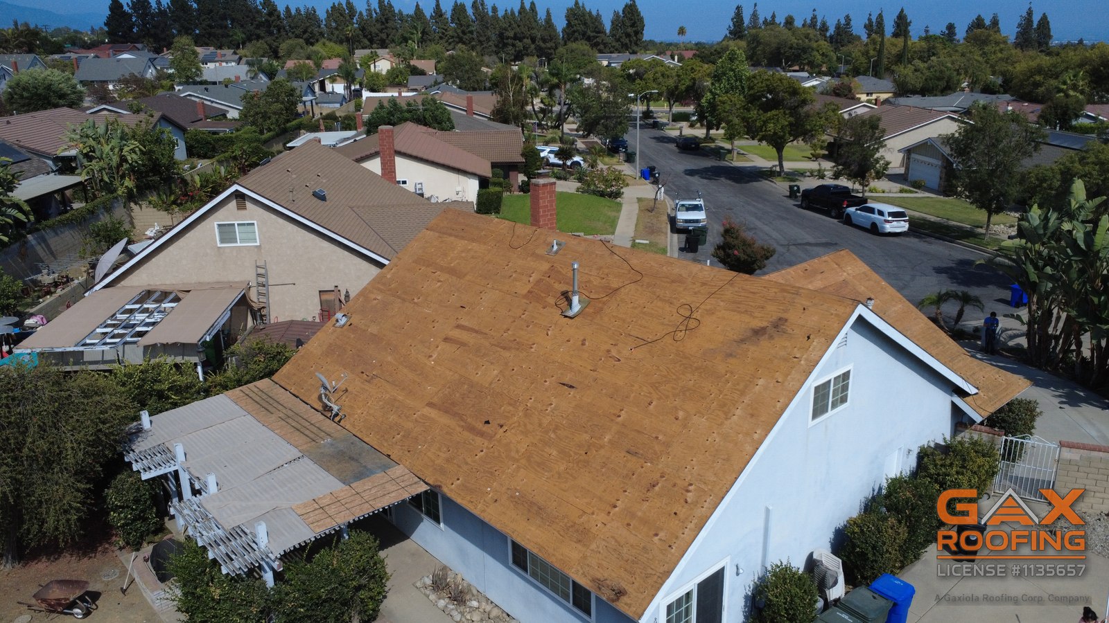 Completed shingle roof replacement by GAX Roofing
