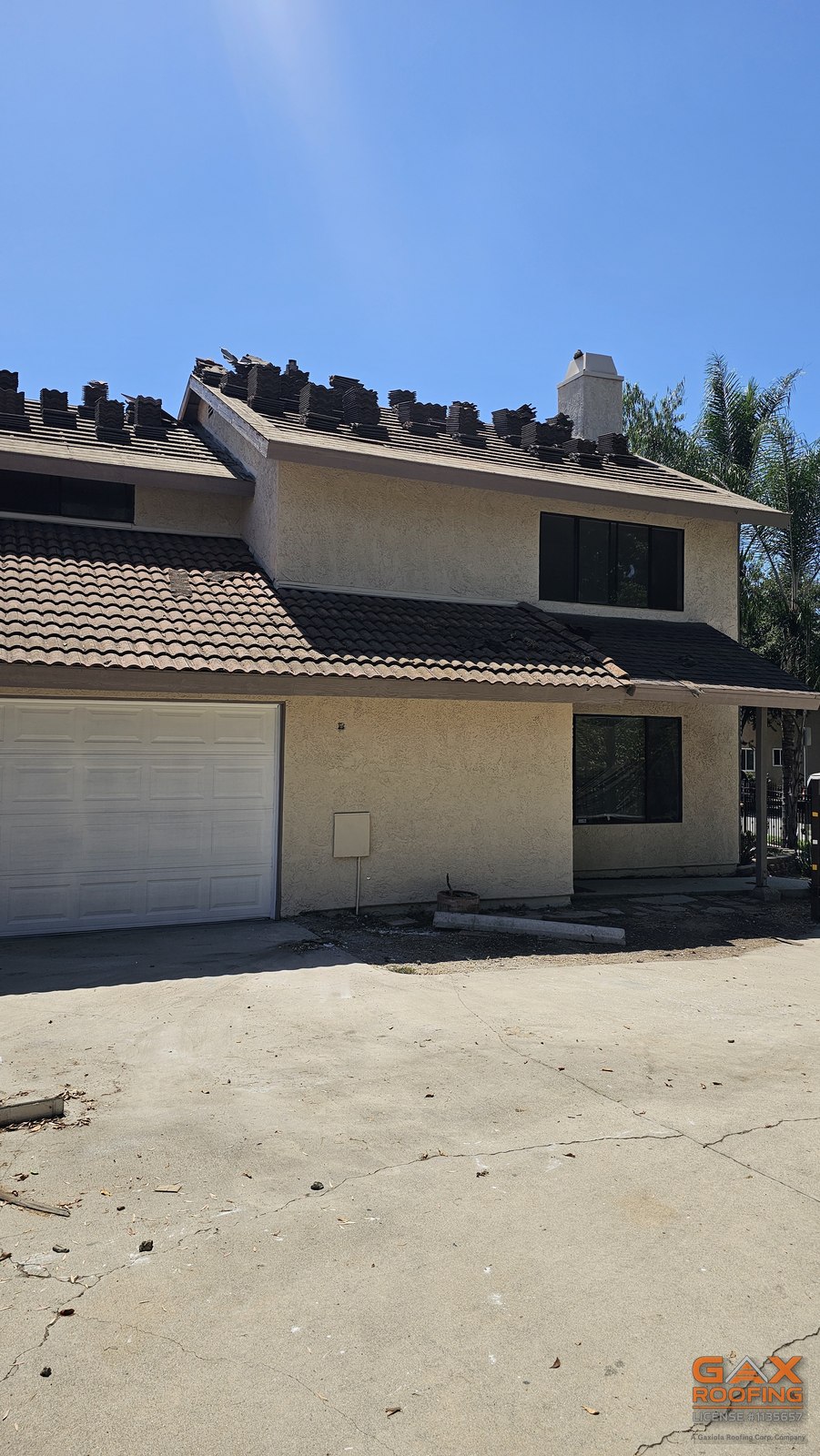 Tile lift and relay that required resheeting in Glendora, California