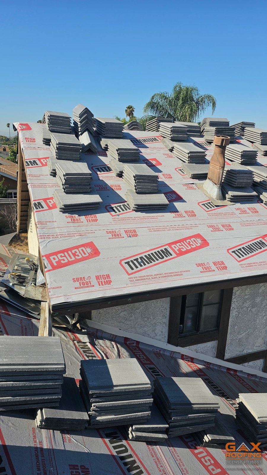 GAX tile replacement in Bloomington CA